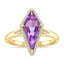 Amethyst & Diamond Fashion Ring