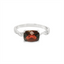 Garnet & Diamond Twist Fashion Ring