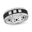 Men's Carbon Fiber & Diamond Wedding Ring