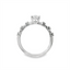 Oval Diamond Straight Band Engagement Ring