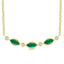 Emerald & Diamond Bar Necklace