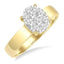 Lovebright Oval Shape Diamond Hidden Halo Engagement Ring