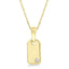 Petite Diamond Tag Pendant