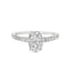 Oval Cluster Diamond Engagement Ring