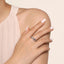 Sterling Silver White Sapphire Fashion Ring