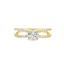Round Diamond Split Shank Engagement Ring