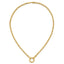 Paperclip Necklace with Circle Clasp