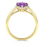 Amethyst & Diamond Fashion Ring