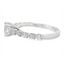 Round Diamond Straight Band Engagement Ring