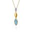 Blue Topaz & Diamond Pendant