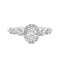 Oval Diamond Halo Engagement Ring