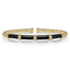 Bujukan Black Enamel Bangle Bracelet
