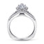 Marquise Diamond Halo Engagement Ring