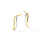 Curve Drop Stud Earrings