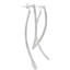 Diamond Curved Drop Earrings