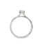 Princess Diamond Straight Band Engagement Ring