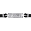 Garnet Sterling Silver & Leather Men's Bracelet