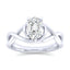 Pear Diamond Twist Solitaire Engagement Ring