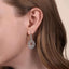 Bujukan Sterling Silver White Sapphire Drop Earrings