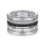 Bujukan Sterling Silver Black Spinel Fashion Ring