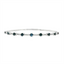 Sapphire & Diamond Bangle Bracelet