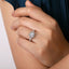 Princess-cut Diamond Halo Engagement Ring