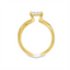 Princess-Cut Diamond Twist Engagement Ring