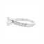 Princess-cut Diamond Straight Band Engagement Ring