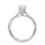 Emerald-cut Diamond Hidden Halo Engagement Ring