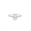 Oval Diamond Straight Band Engagement Ring