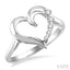 Heart Shape Journey Diamond Fashion Ring