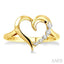 Heart Shape Journey Diamond Fashion Ring
