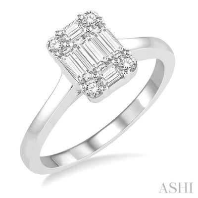 Fusion Diamond Engagement Ring