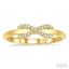 Infinity Cross Petite Diamond Fashion Ring