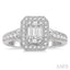 Halo Fusion Diamond Engagement Ring