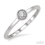 Stackable Round Shape Diamond Promise Ring