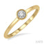 Stackable Round Shape Diamond Promise Ring