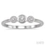 Stackable Round Shape Past Present & Future Diamond Promise Ring