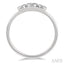 Stackable Round Shape Past Present & Future Diamond Promise Ring