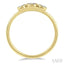 Stackable Round Shape Past Present & Future Diamond Promise Ring