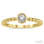 Stackable Bead Round Shape Diamond Promise Ring