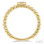 Stackable Bead Round Shape Diamond Promise Ring