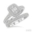 Halo Fusion Diamond Wedding Set
