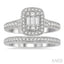 Halo Fusion Diamond Wedding Set