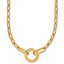 Paperclip Necklace with Circle Clasp