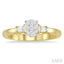 Oval Shape Lovebright Diamond Engagement Ring
