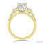 Emerald Shape Fusion Diamond Engagement Ring