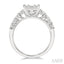 Emerald Shape Fusion Diamond Engagement Ring