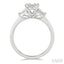 Emerald Shape Fusion Diamond Engagement Ring