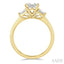 Emerald Shape Fusion Diamond Engagement Ring
